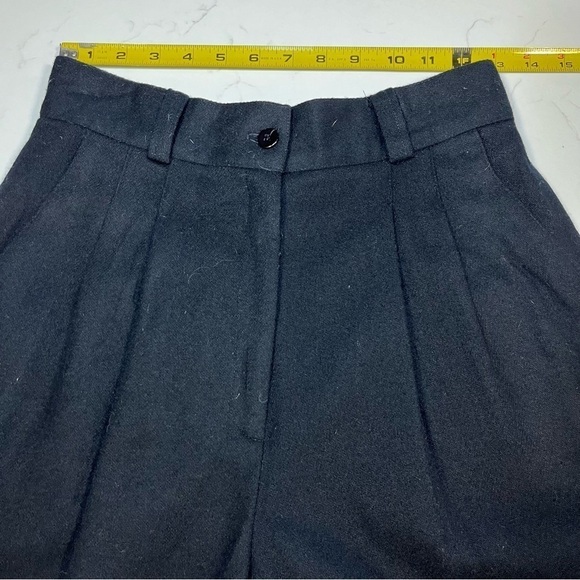 David Eliot New York Black Vintage Wool Trousers 8 - Picture 7 of 12